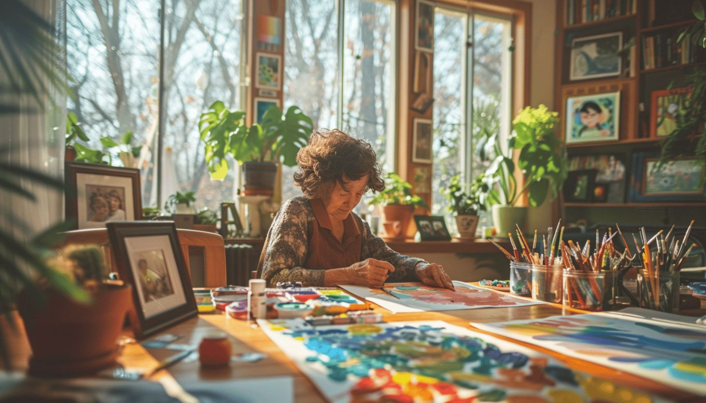 Exploration des bénéfices des loisirs créatifs sur la gestion de la démence
